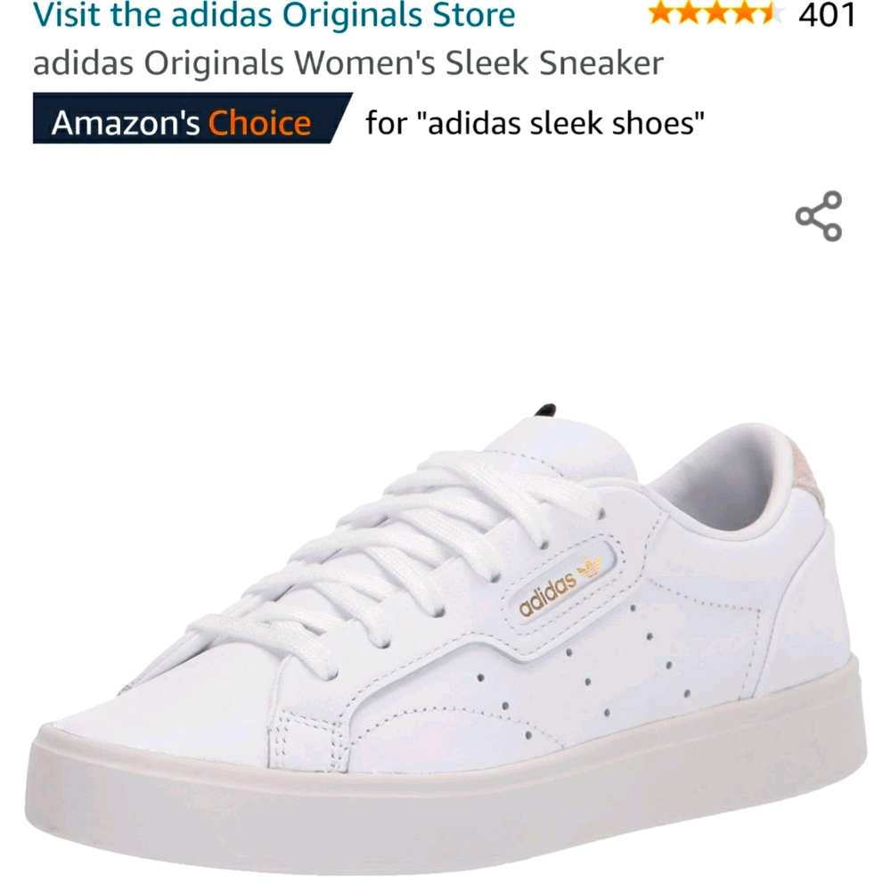 Adidas sleek women's sneaker white